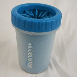 Dexas MudBuster Portable Dog Paw Cleaner, Medium, Blue 6" Tall